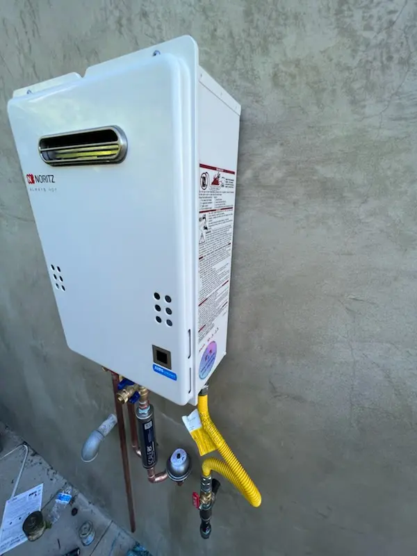 Tankless water heater installation for Vernoy homes